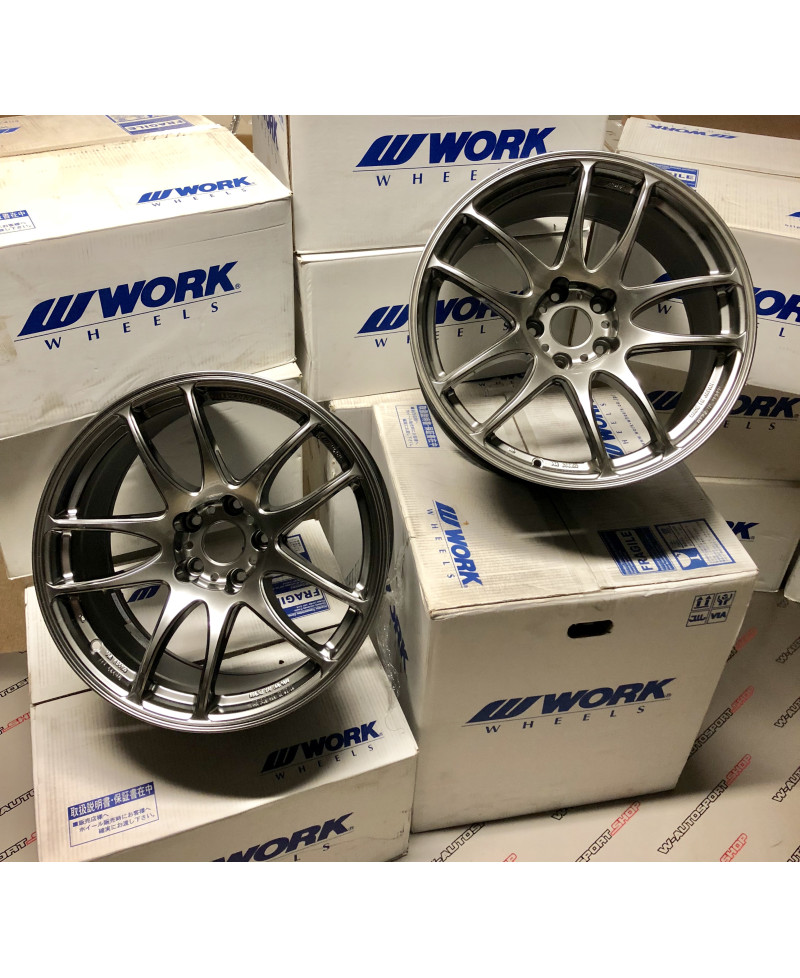 SET 2 JANTES CR KIWAMI 18" 5X114 SILVER (GTS) WORK WHEELS