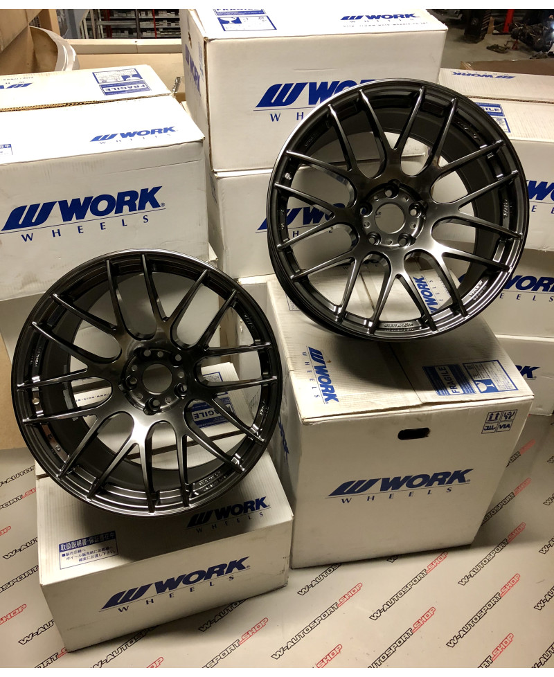 SET 2 JANTES EMOTION M8R 18X9.5" ET30 5X114 WORK WHEELS