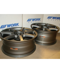 SET 4 JANTES T7R 18" 5X112 GUNMETAL  WORK WHEELS