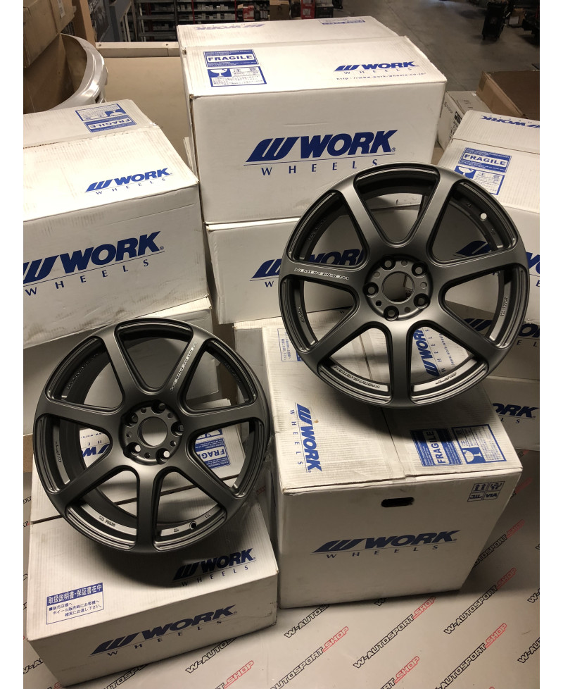 SET 4 JANTES T7R 18" 5X112 GUNMETAL  WORK WHEELS