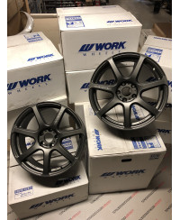 SET 4 JANTES T7R 18" 5X112 GUNMETAL  WORK WHEELS