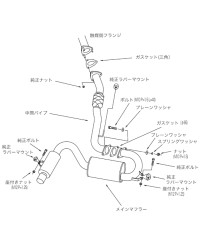 CATBACK HI-POWER SINGLE MR2 HKS