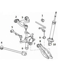 SILENTBLOC PORTE MOYEU ARRIERE