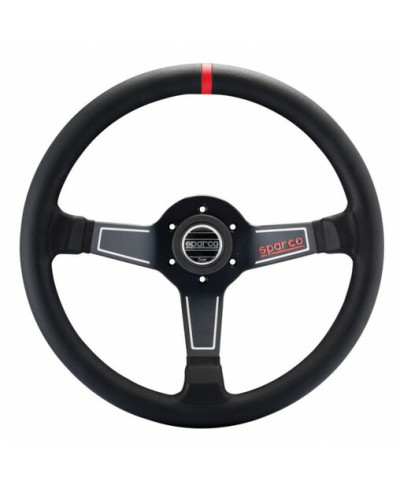 VOLANT TULIPÉ 63MM CUIR NOIR L575 SPARCO