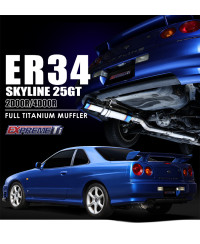 CATBACK TITANE NISSAN R34 2 PORTES TOMEI