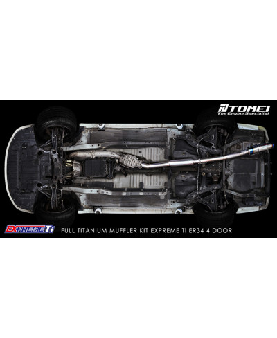 CATBACK TITANE NISSAN R34 RB25DET 4 PORTES TOMEI