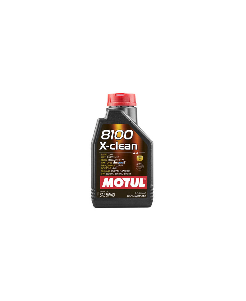 HUILE MOTEUR 8100 X-CLEAN 5W40 MOTUL - 1L
