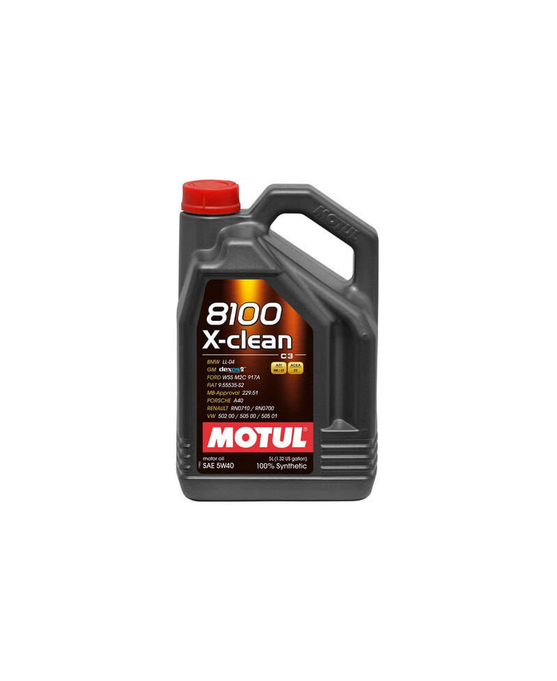 HUILE MOTEUR 8100 X-CLEAN 5W40 MOTUL - 1L