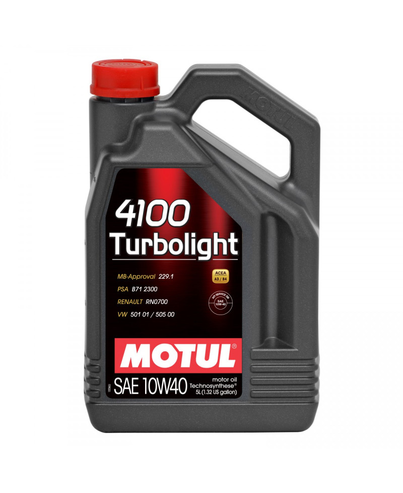 HUILE MOTEUR 4100 TURBOLIGHT 10W40 MOTUL - 1L