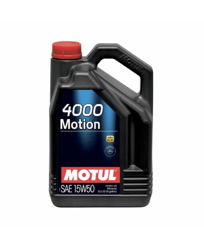 HUILE MOTEUR 4000 MOTION 15W50 MOTUL - 1L
