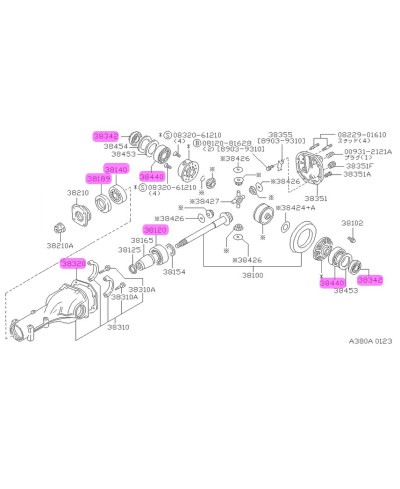 Kit réféction pont Nissan