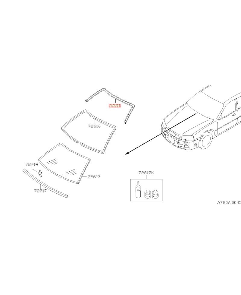 ENJOLIVEUR PAREBRISE SKYLINE R34