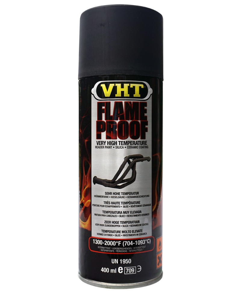PEINTURE TRES HAUTE TEMPERATURE NOIR MAT VHT