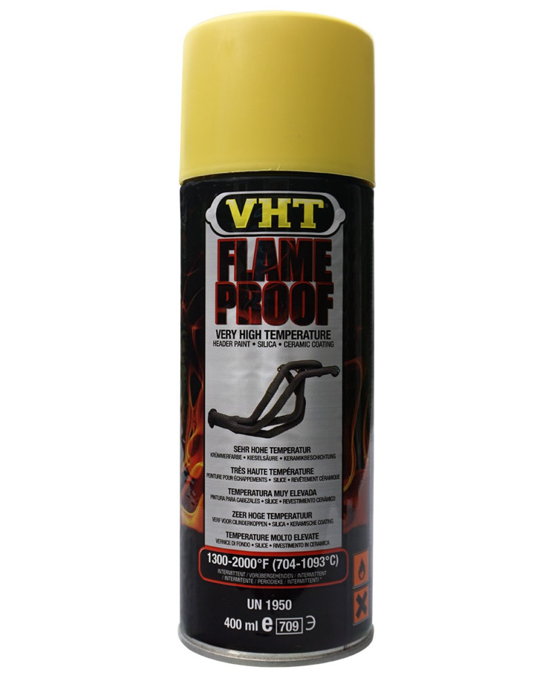 PEINTURE TRES HAUTE TEMPERATURE JAUNE MAT VHT