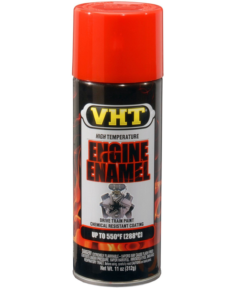 PEINTURE MOTEUR HAUTE TEMPERATURE ET RESISTANCE ROUGE ORANGE VHT