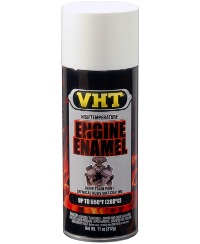 PEINTURE MOTEUR HAUTE TEMPERATURE ET RESISTANCE BLANC BRILLANT VHT