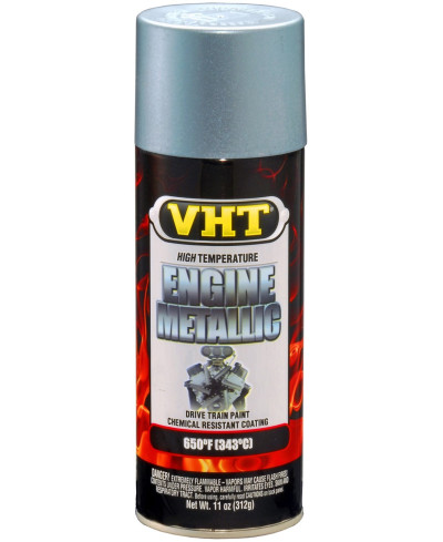 PEINTURE METALLISEE HAUTE TEMPERATURE MOTEUR ARGENT TITANE VHT