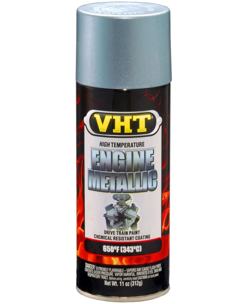 PEINTURE METALLISEE HAUTE TEMPERATURE MOTEUR ARGENT TITANE VHT