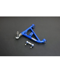 TRIANGLES INFERIEUR AVANT REGLABLES + BIELLETTES BARRE STABILISATRICE NISSAN 200SX S14 / S15 HARDRACE