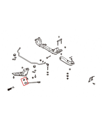 RENFORTS SILENT BLOCS BERCEAU ARRIERE 200SX / 300ZX / SKYLINE HARDRACE