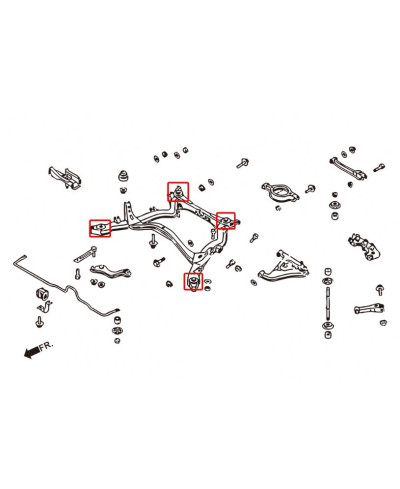 SILENT BLOCS DE TIRANT RENFORCÉS 200SX / 300ZX / SKYLINE HARDRACE