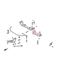 SILENT BLOCS DE BERCEAU ARRIERE RENFORCÉS 200SX / 300ZX / SKYLINE HARDRACE