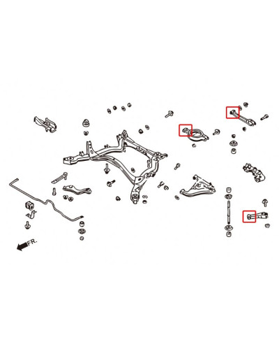 SILENT BLOCS DE TRIANGLE AVANT INFERIEUR  200SX S13 / 300ZX / R32 HARDRACE