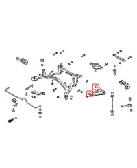 SILENT BLOCS DE TRIANGLE ARRIERE INFERIEUR  200SX S13 / 300ZX / R32 HARDRACE