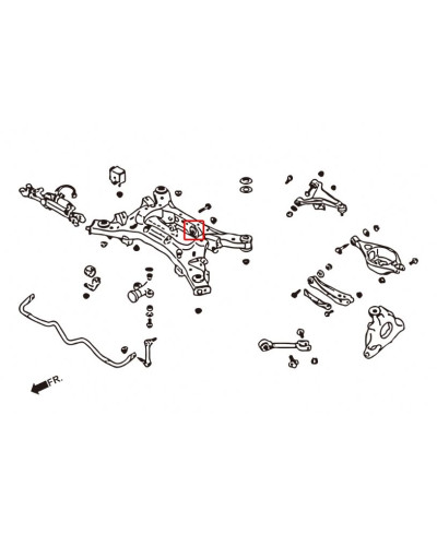 SILENTBLOC SUPPORT DIFFERENTIEL ARRIERE RENFORCE 350Z HARDRACE