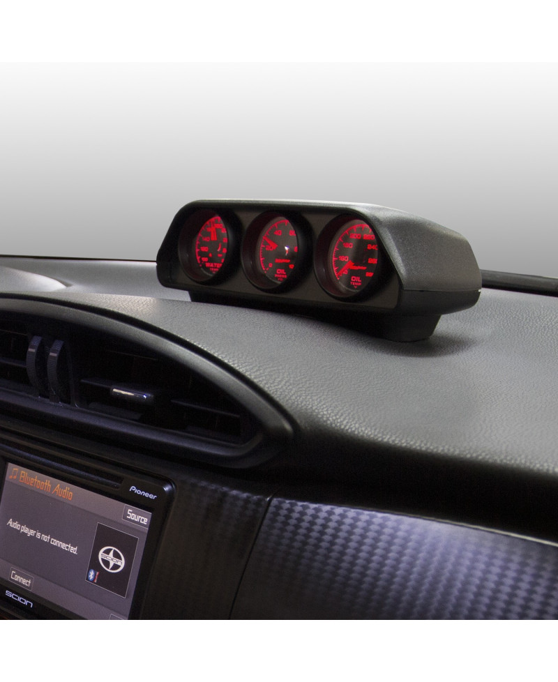 SUPPORT 3 MANOMETRES TABLEAU DE BORD BRZ / GT86 AUTOMETER SUPPORT 3 MANOMETRES TABLEAU DE BORD BRZ / GT86 AUTOMETER