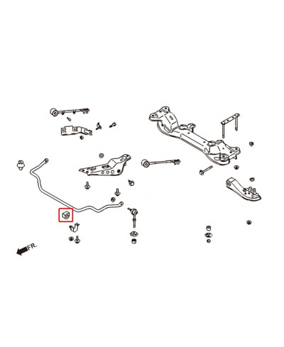 SILENT BLOC BARRE STABILISATRICE ARRIERE NISSAN 200SX S13 / S14 / S15 HARDRACE