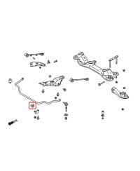 SILENT BLOC BARRE STABILISATRICE ARRIERE NISSAN 200SX S13 / S14 / S15 HARDRACE