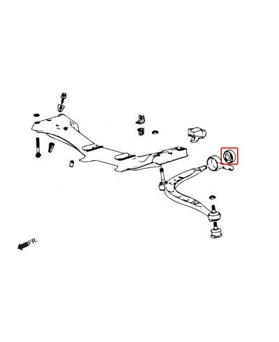 SILENT-BLOCS BRAS OSCILLANT ARRIÈRE BMW SÉRIE 3 / Z4 HARDRACE