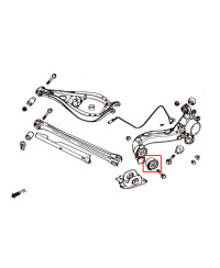 SILENT-BLOCS BRAS OSCILLANT ARRIÈRE ROTULÉS BMW SÉRIE 3 / Z4 HARDRACE