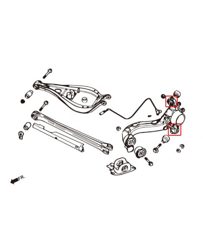 SILENT-BLOCS BRAS OSCILLANT ARRIÈRE BMW SÉRIE 3 / Z4 HARDRACE