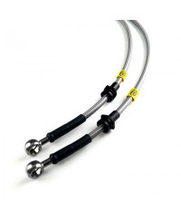 DURITES FLEXIBLES DE FREIN TRÉSSÉES AVIATIONS CIVIC TYPE R FK8 HEL