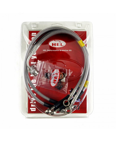 DURITES FLEXIBLES DE FREIN TRÉSSÉES AVIATIONS CIVIC TYPE R FK8 HEL