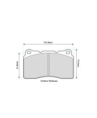 PLAQUETTES DE FREINS AVANT CIVIC TYPE R FK8 / FK2 PBS