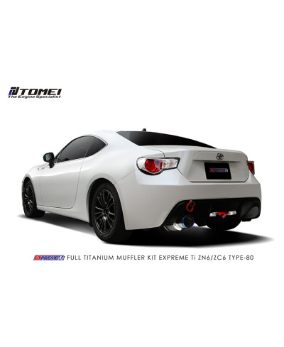 LIGNE ECHAPPEMENT TITANE TYPE-80 GT86 TOMEI