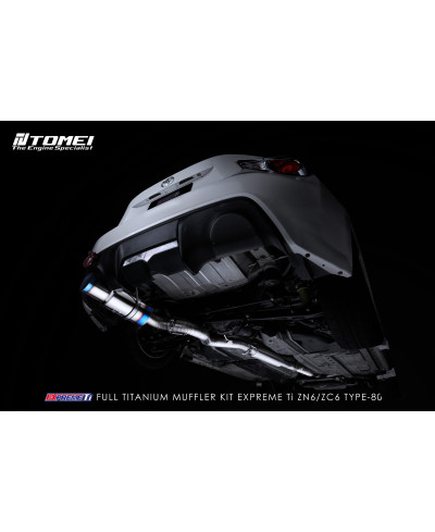 LIGNE ECHAPPEMENT TITANE TYPE-80 GT86 TOMEI