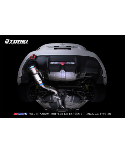 LIGNE ECHAPPEMENT TITANE TYPE-80 GT86 TOMEI