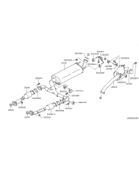 JOINT ECHAPPEMENT 2 TROUS 350Z Z33 NISSAN