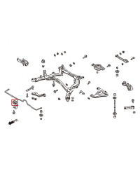BARRE STABILISATRICE AVANT NISSAN 200SX S14 / S15 HARDRACE