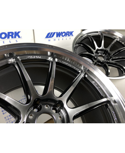 SET 2 JANTES EMOTION ZR10 19" X 10.5" ET23 5x114.3 GTKRC WORK WHEELS
