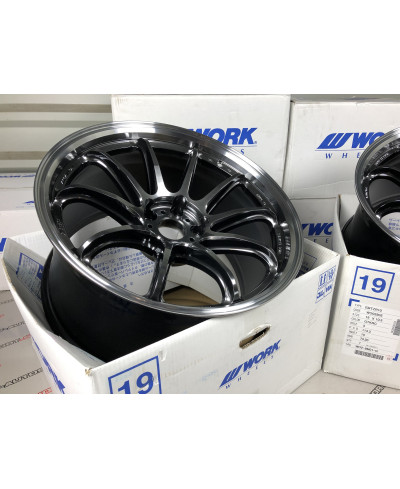SET 2 JANTES EMOTION ZR10 19" X 10.5" ET23 5x114.3 GTKRC WORK WHEELS