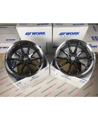 SET 2 JANTES EMOTION ZR10 19" X 10.5" ET23 5x114.3 GTKRC WORK WHEELS