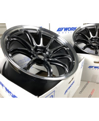 SET 2 JANTES EMOTION ZR10 19" X 10.5" ET15 5x114.3 GTKRC WORK WHEELS