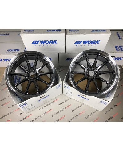 SET 2 JANTES EMOTION ZR10 19" X 10.5" ET15 5x114.3 GTKRC WORK WHEELS