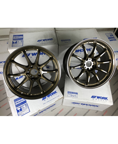 SET 2 JANTES EMOTION ZR10 19" X 9.5" ET30 5x114.3 GTKRC WORK WHEELS