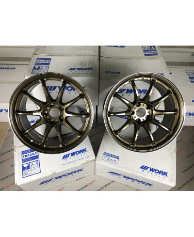 SET 2 JANTES EMOTION ZR10 19" X 9.5" ET30 5x114.3 GTKRC WORK WHEELS